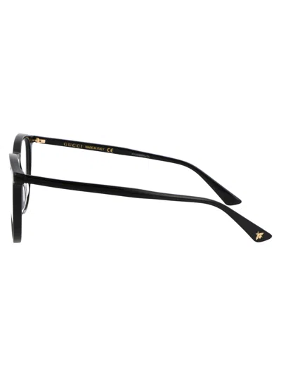 Gucci Black Acetate Optical Glasses In Black