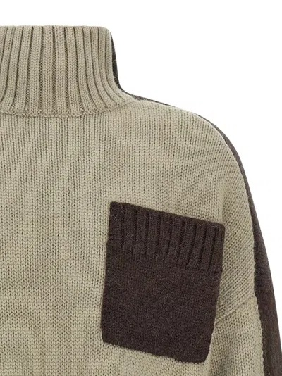 Jw Anderson J.w. Jersey Anderson With Contrast Pockets In Neutral