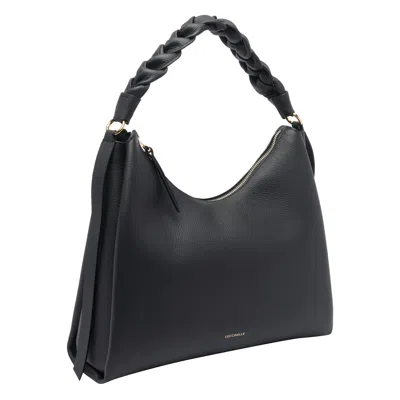 Coccinelle Boheme Medium Tote Bag In Black