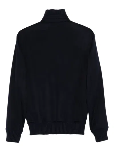 Kired Ribbed-cuff Zip-front Jacket In Black
