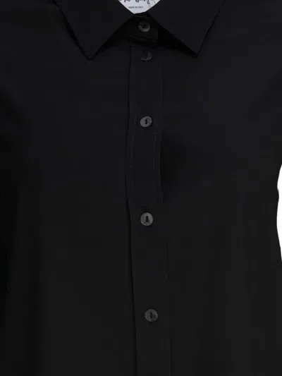 Sleep No More Silk-elastane Blend Long-sleeved Shirt In Black