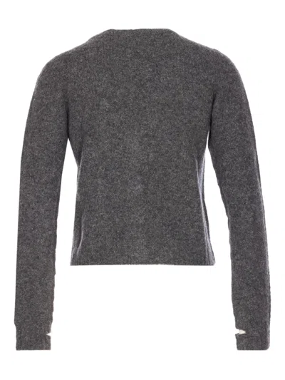 Roberto Collina Button Long-sleeved Sweater In Brown