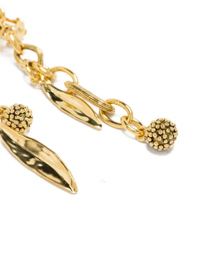 Aurelie Bidermann Anthos Flower-leaf Earrings In Gold