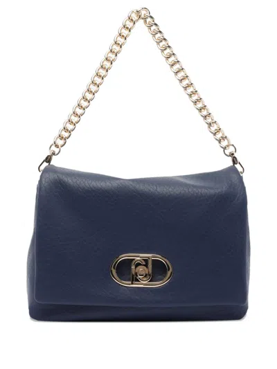 Liu •jo Crossbody Bag With Adjustable Strap And Textured Finish In Blue