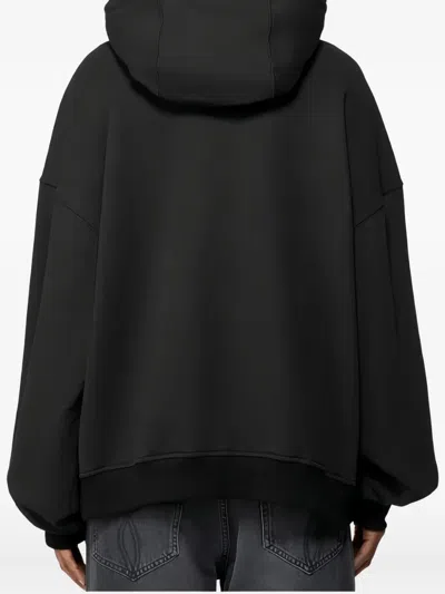 Fiorucci Drawstring Hooded Sweatshirt In Black