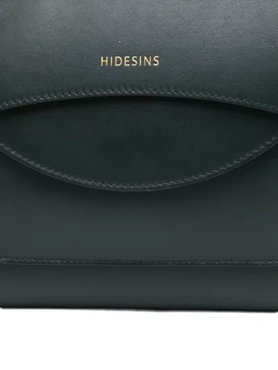 Hidesins Small Leather Tote Bag In Green