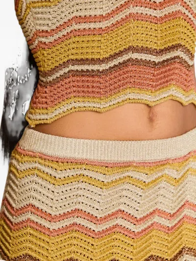 LUZ 钩编针织挂脖上衣