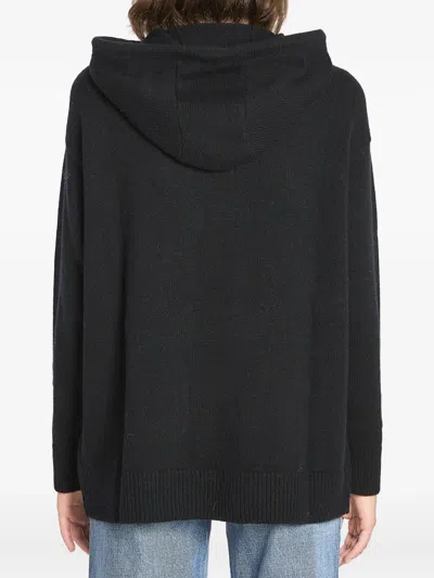 Max Mara Wool And Cashmere Knit Sweatshirt In Black