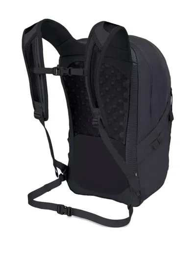 Osprey Textured-panel Drawstring Backpack In Black