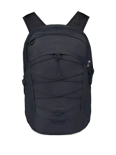 Osprey Textured-panel Drawstring Backpack In Black