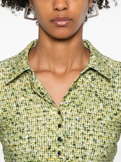 Diesel Long-sleeve Patterned Top In Multi