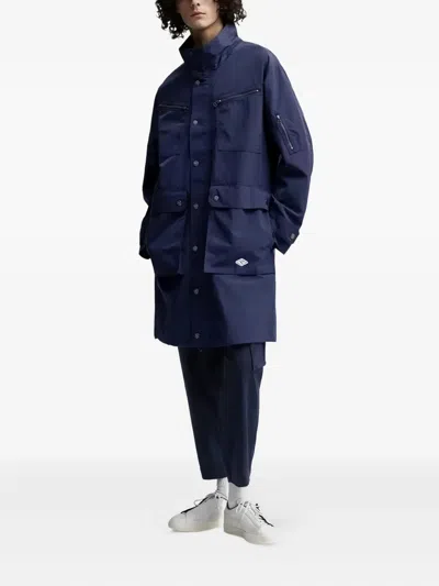 Puma Multi-pocket Buttoned Coat In Blue
