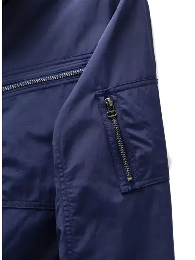Puma Multi-pocket Buttoned Coat In Blue
