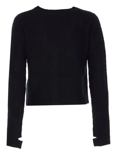 Roberto Collina Knitwear V-neck Cut Out Detail In Blue