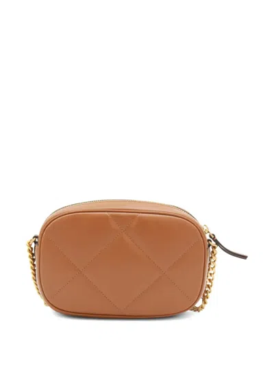 Tory Burch Quilted Chain Strap Shoulder Bag In Brown