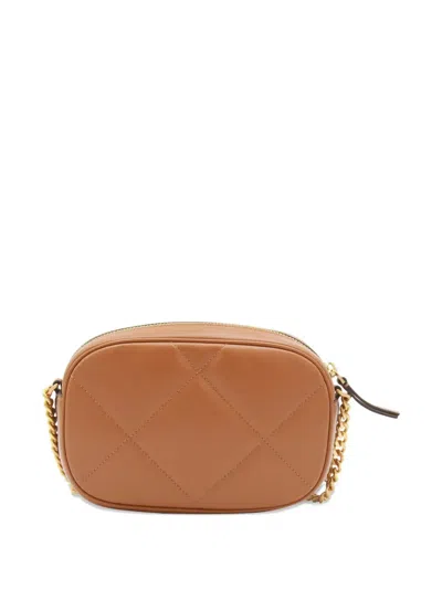 Tory Burch Quilted Chain Strap Shoulder Bag In Brown