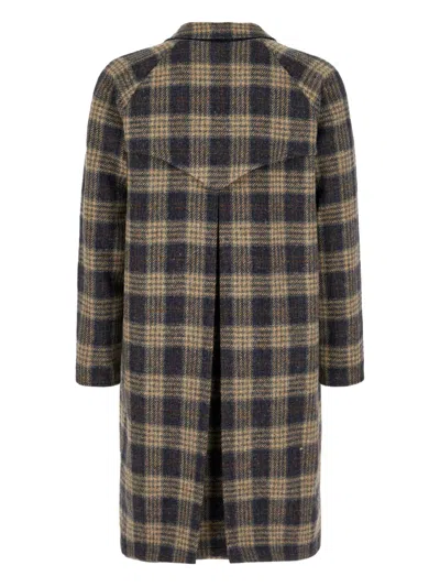 Kired Embroidered Wool Reversible Coat In Multi