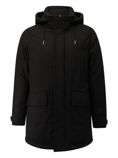 Zegna Jacket With Zip Closure In Black