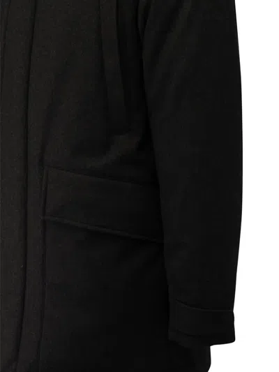 Zegna Jacket With Zip Closure In Black