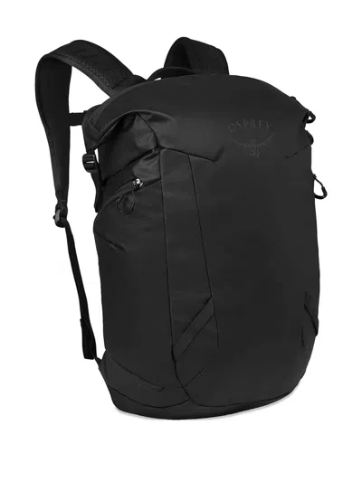 Osprey Logo-detail Zipped Backpack In Black
