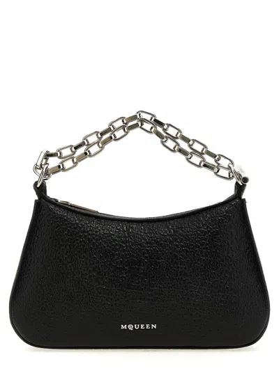 Alexander Mcqueen Alexander Mc Queen Black Top Zip Bag With Dust Bag In Black