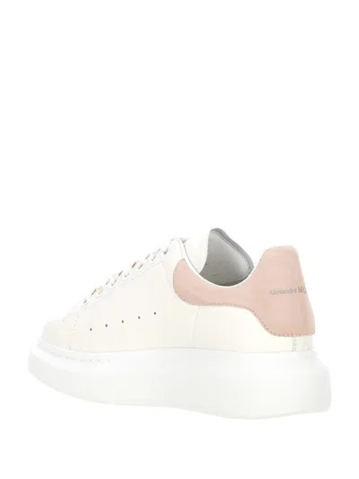 Alexander Mcqueen Alexander Mc Queen Oversize White Pink Calf Leather Sneaker In White