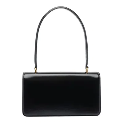 Valentino Vain Bag With Handle In Leather In Black
