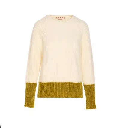 Marni Multicolor Fleece Wool Sweatshirt In Multi