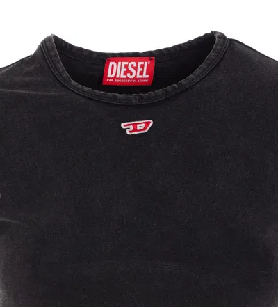 Diesel T-bunny Tail-r1 Cotton T-shirt In Black