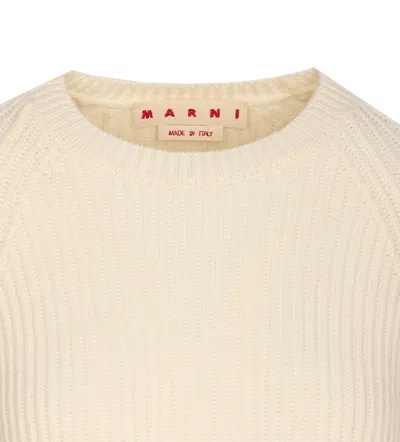 Marni Multicolor Fleece Wool Sweatshirt In Multi
