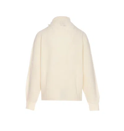 Liu •jo Sequined Turtleneck Knitwear Ribbed Finish In Neutral