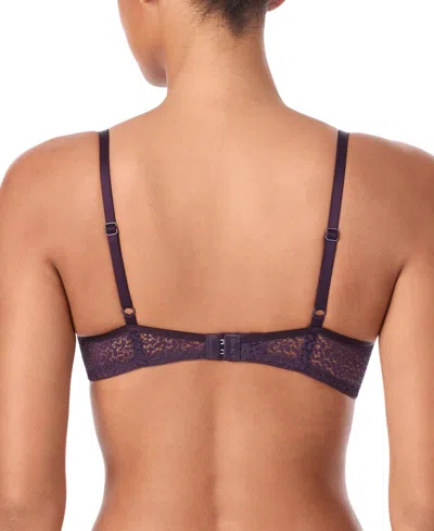 Dkny Modern Lace Unlined Demi Bra In Blue