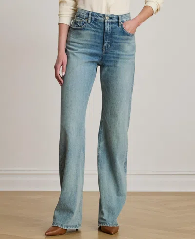 Ralph Lauren High-rise Straight Wide-leg Jean In White