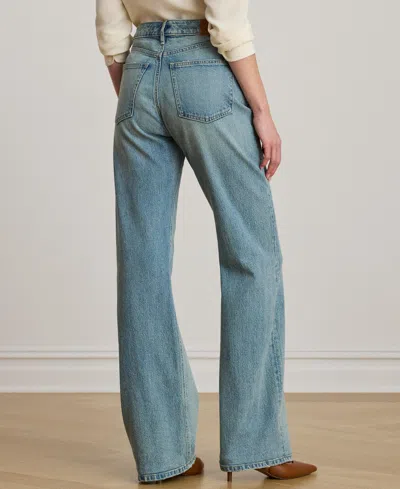 Ralph Lauren High-rise Straight Wide-leg Jean In White