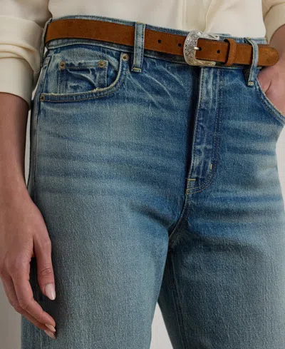 Ralph Lauren High-rise Straight Wide-leg Jean In White