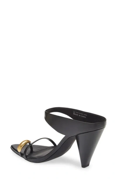 Rebecca Minkoff Toe Ring Pointed Toe Slide Sandal In Black