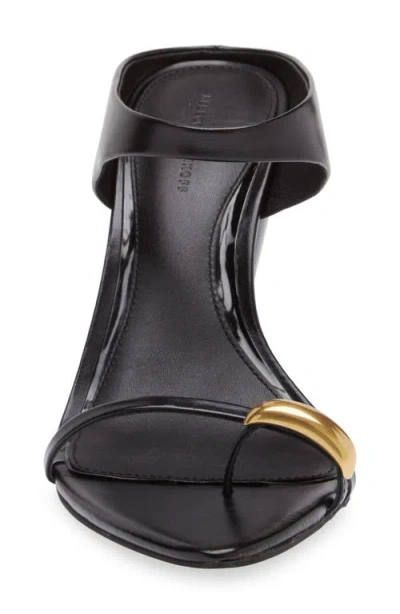 Rebecca Minkoff Toe Ring Pointed Toe Slide Sandal In Black