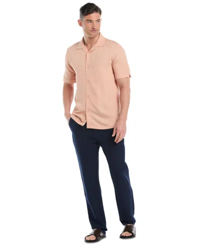 Cubavera Mens Short Sleeve Regular Fit Big And Tall Button-down Shirt In Pink