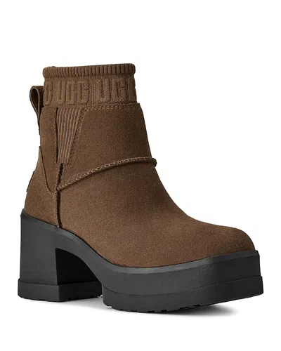 Ugg Women's Moxy Chelsea Boot In Dark Toffee, Women's At Urban Outfitters In Brown
