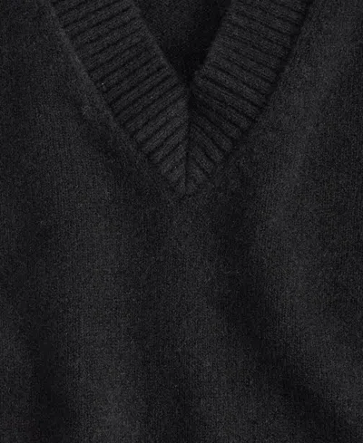 On 34th Women's V-neck Sweater Vest, Macy's Exclusive In Black