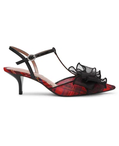 Betsey Johnson Women's Lillyan T-strap Kitten-heel Pumps In Multi