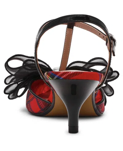 Betsey Johnson Women's Lillyan T-strap Kitten-heel Pumps In Multi