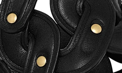 Rebecca Minkoff Studded Toe Loop Sandal In Black