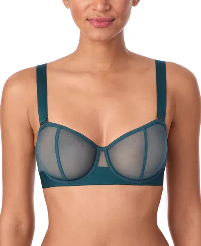 Dkny Women's Sheers Strapless Mesh Bra Dk4939 In Blue