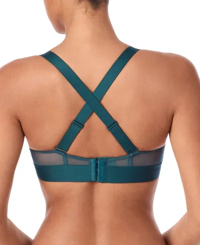 Dkny Women's Sheers Strapless Mesh Bra Dk4939 In Blue