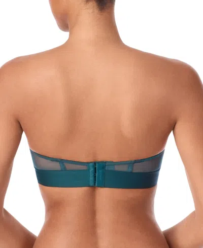 Dkny Women's Sheers Strapless Mesh Bra Dk4939 In Blue