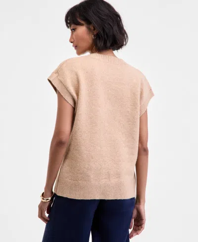 On 34th Womens V Neck Sweater Vest Xxs 3x Macys Exclusive In Brown