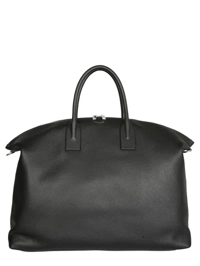 Saint Laurent "giant Bowling" Bag In Black