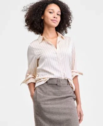 French Connection Women's Houndstooth Belted Midi Skirt In Multi