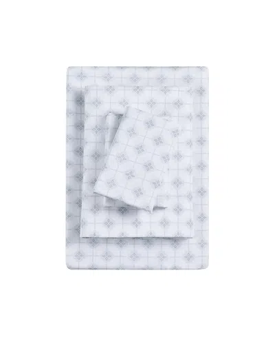 Sunham Microfiber Easy Care Printed 4-pc. Sheet Set, King